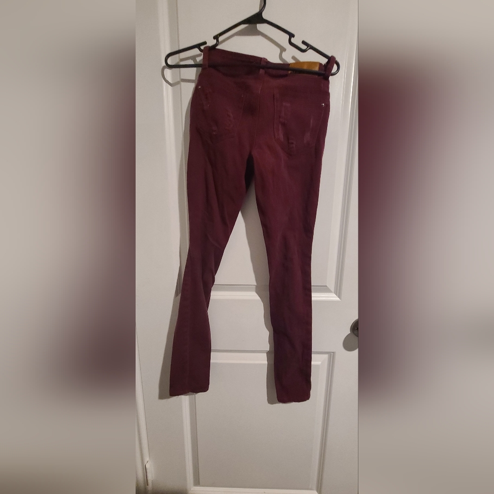 Dollhouse Maroon Skinny jeans Size 1